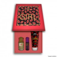 Kit Girl Feminino Perfume 30ml + 15ml + Creme 100ml