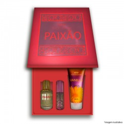 Kit Paixão Feminino Perfume 30ml + 15ml + Creme 100ml