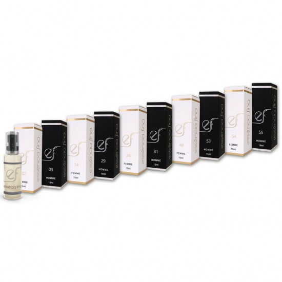 Kit 10 Perfumes Essência Fina - 15ml