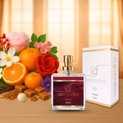 Perfume Essência Fina 02 Feminino 25ml - 212 Sexy